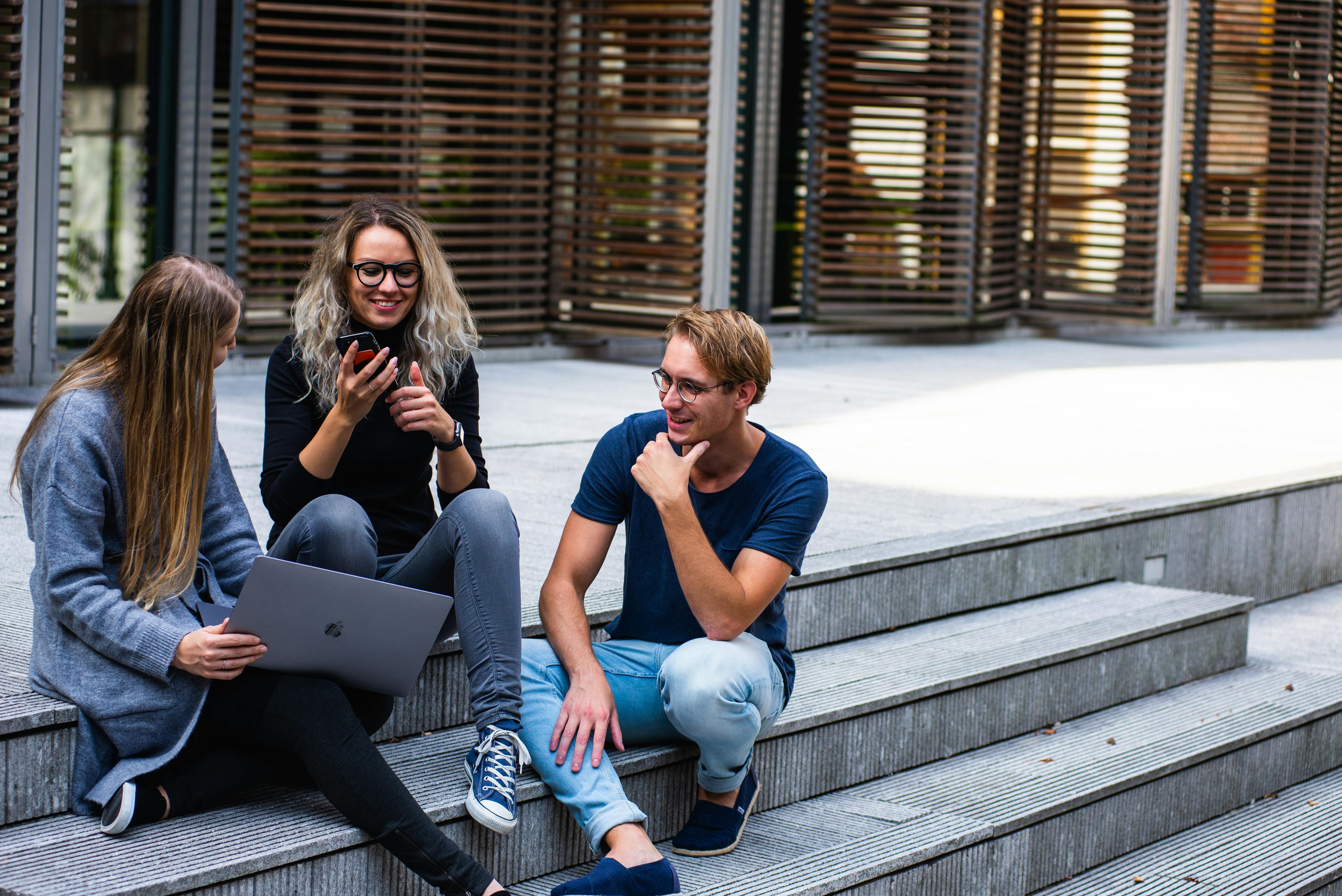 Tenants reviewing a tenancy agreement